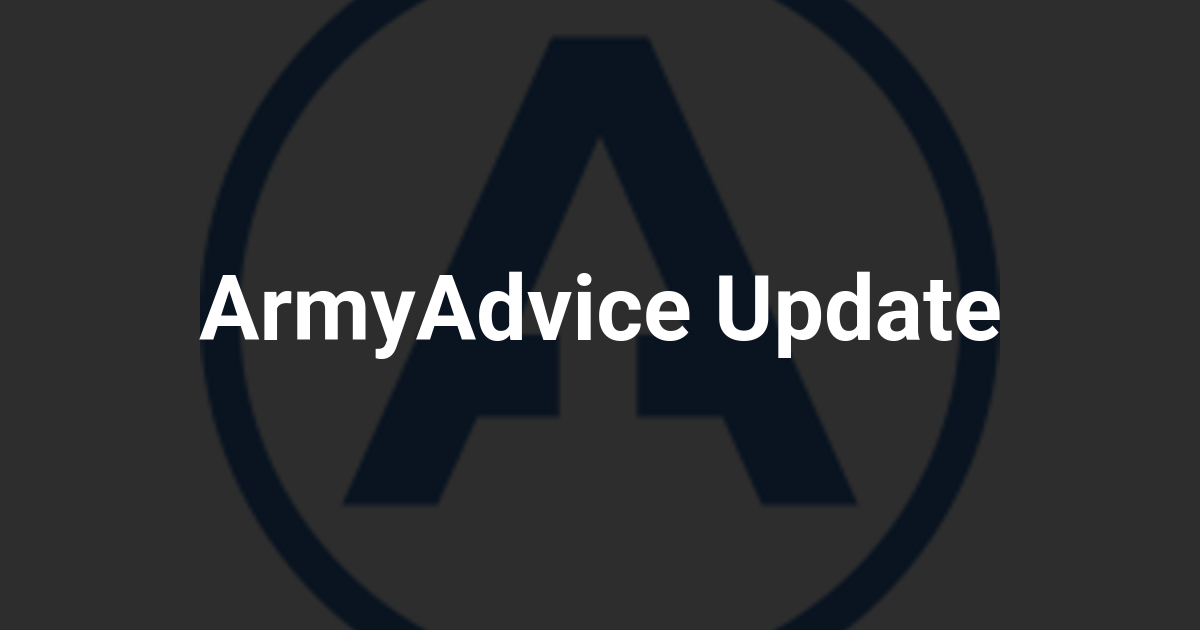 ArmyAdvice Update