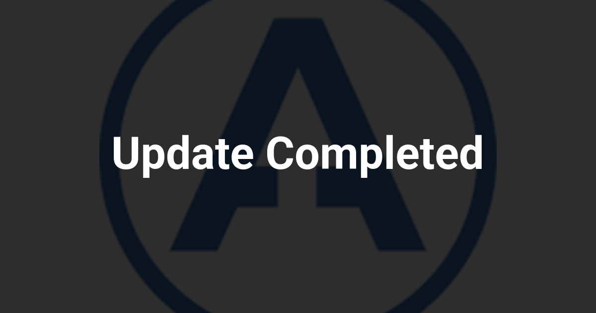 Update Completed
