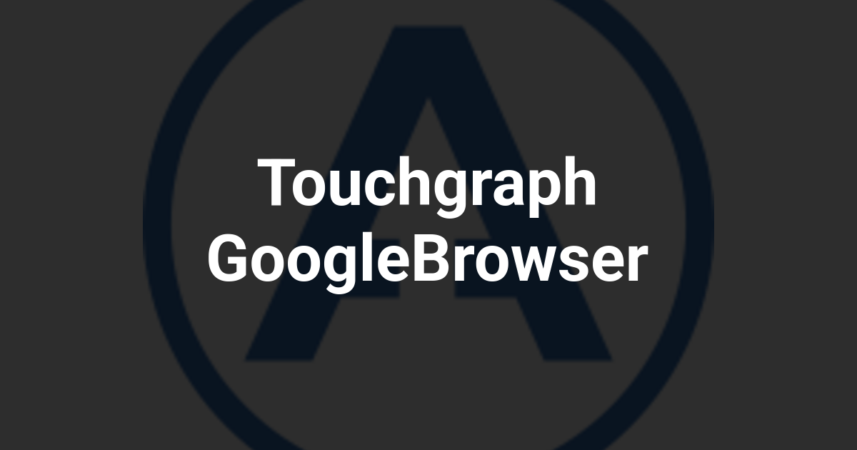 Touchgraph GoogleBrowser
