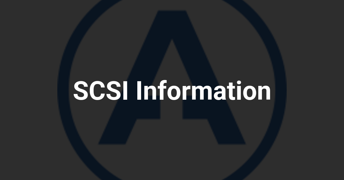 SCSI Information