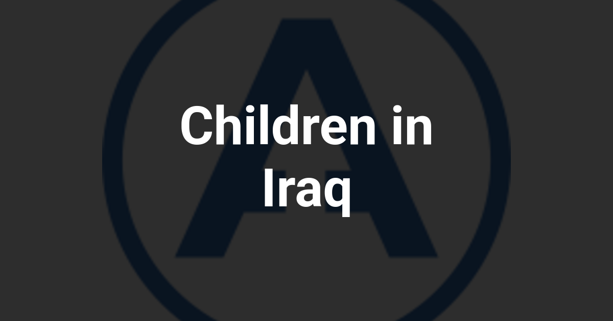 Children in Iraq