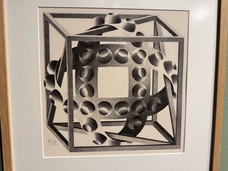 At the MC Escher Museum
