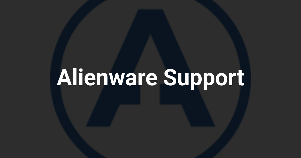 Alienware Support