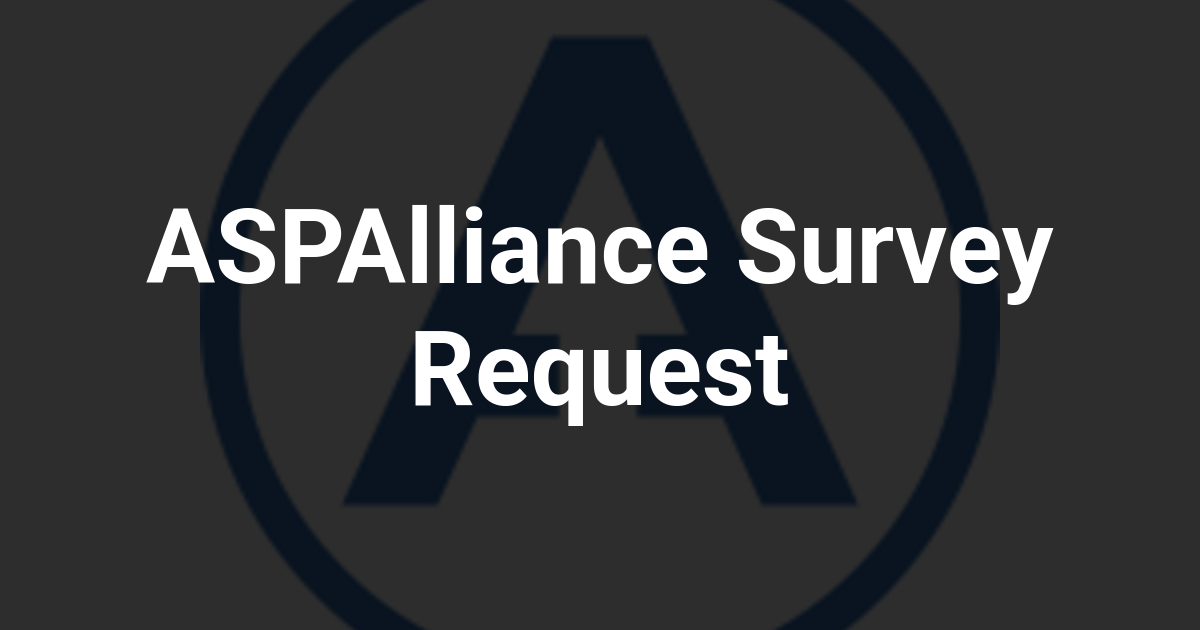 ASPAlliance Survey Request