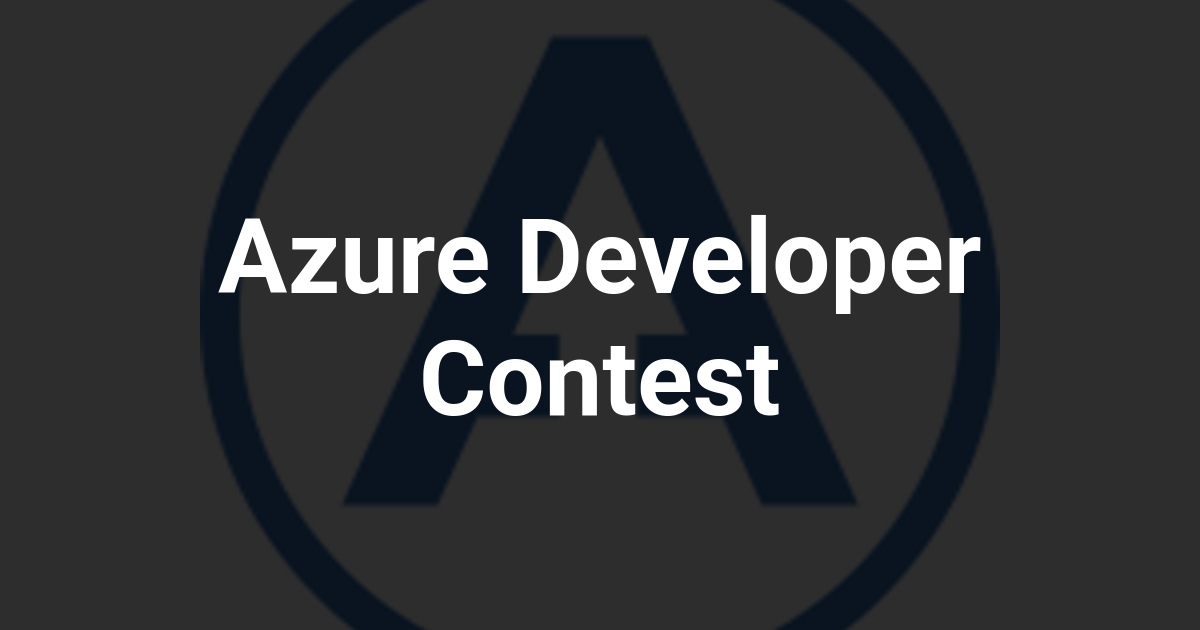 Azure Developer Contest