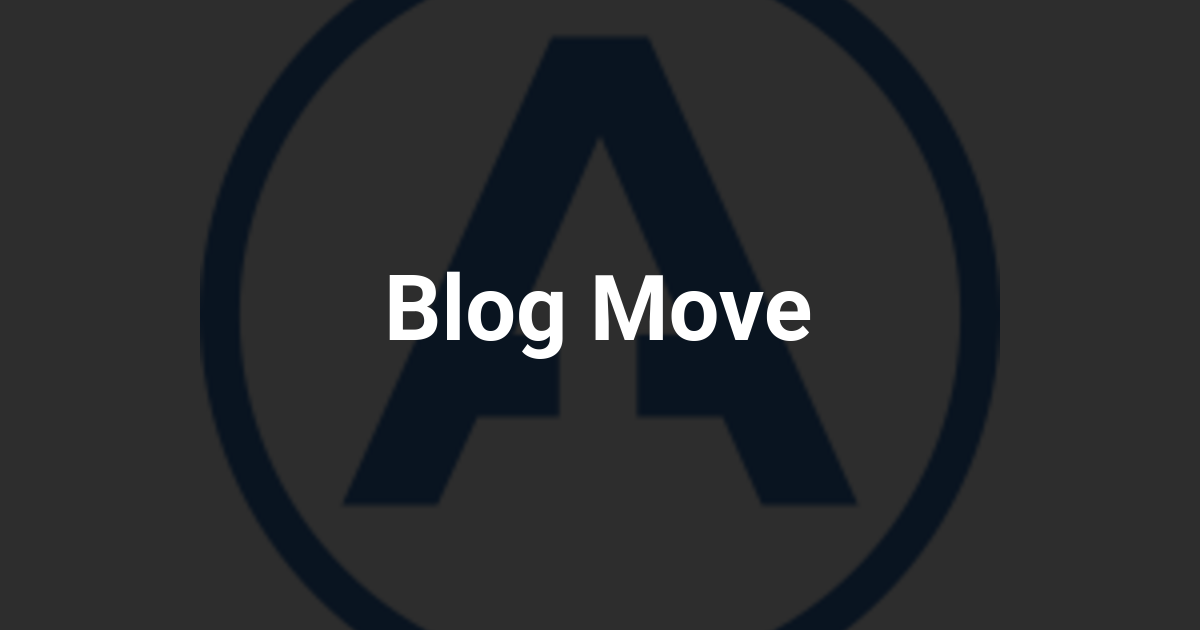 Blog Move