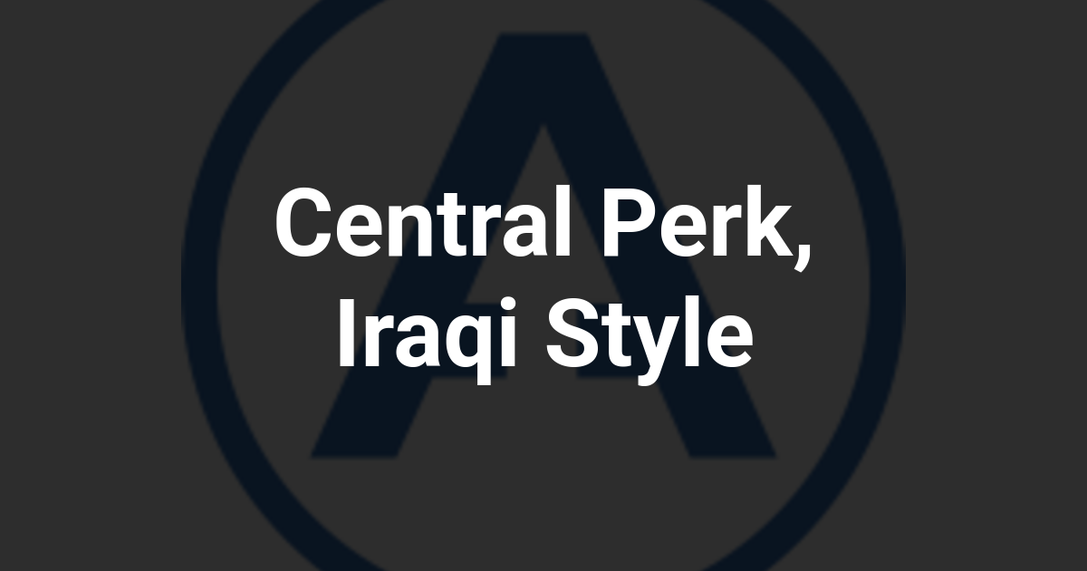 Central Perk, Iraqi Style