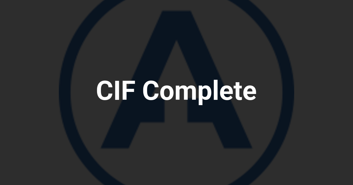 CIF Complete
