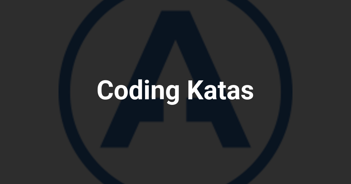 Coding Katas