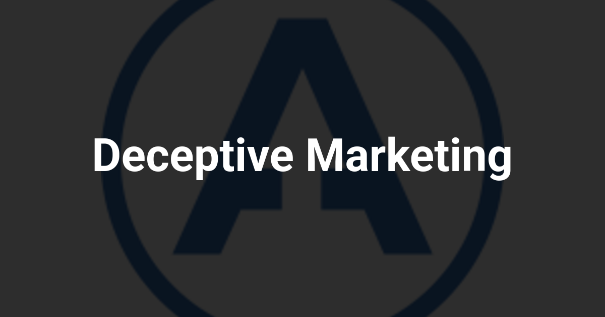 Deceptive Marketing