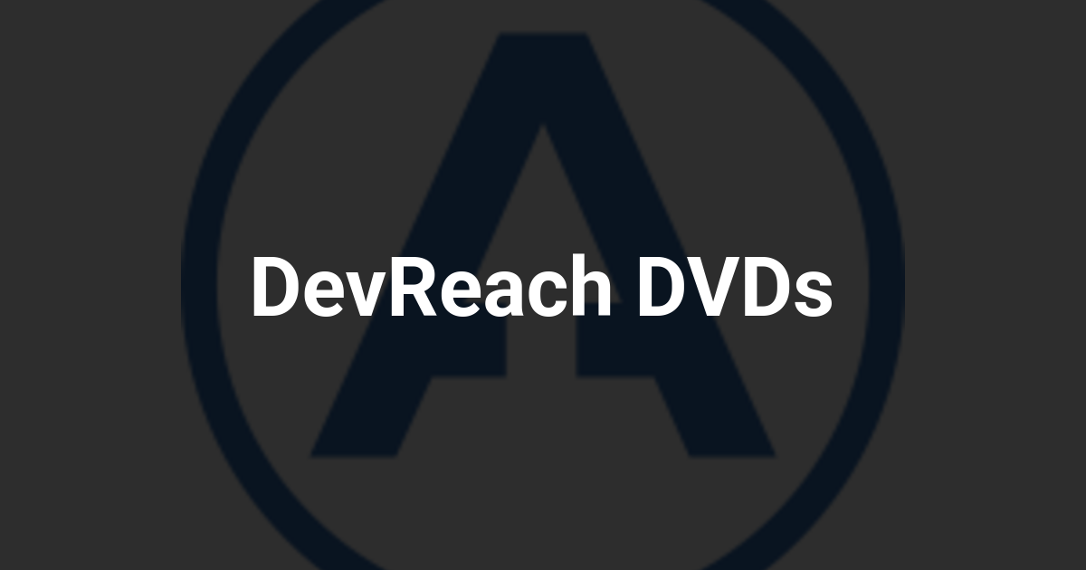 DevReach DVDs