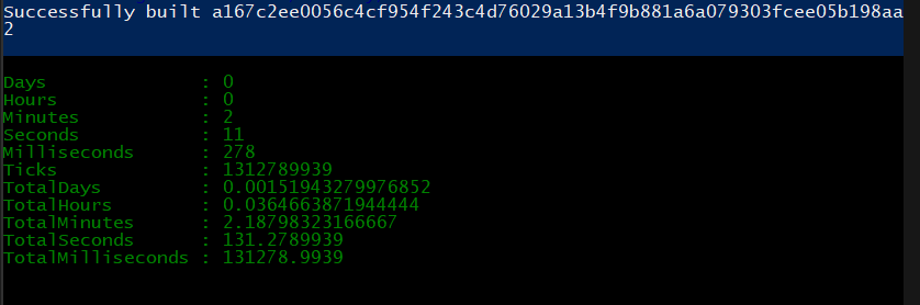 docker build time 3