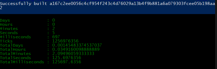 docker build time 4