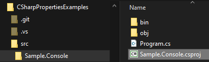 folder structure screenshot