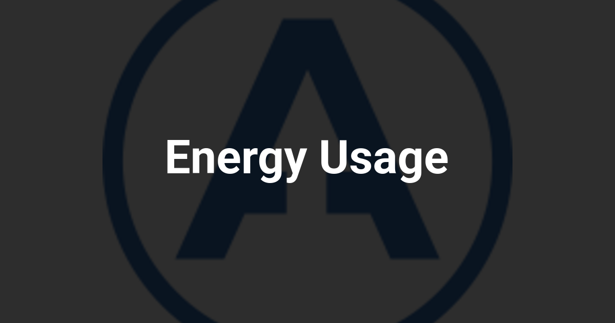 Energy Usage