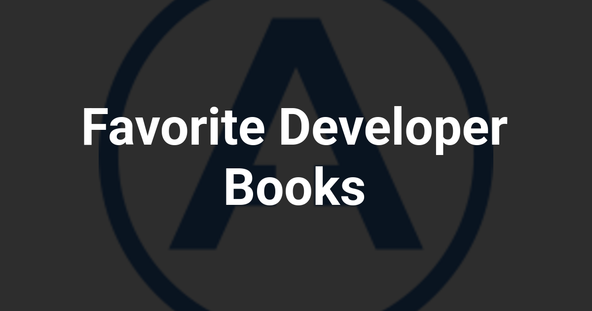 Favorite Developer Books