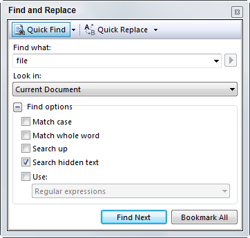 find replace file