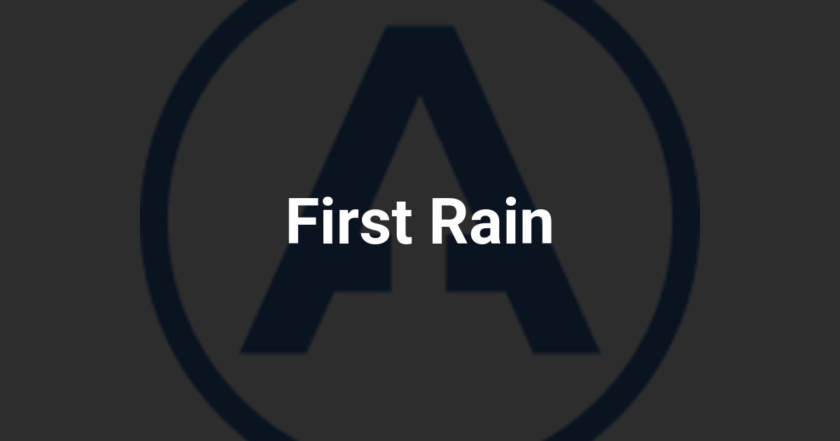 First Rain