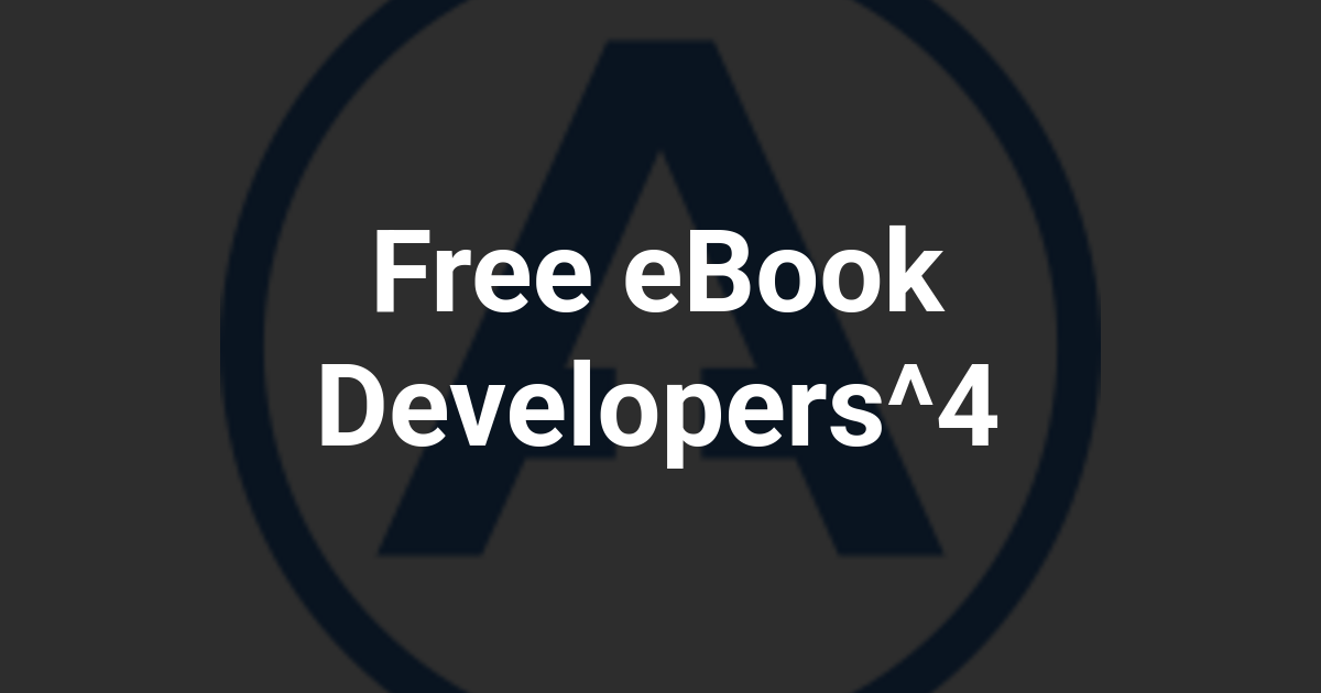 Free eBook Developers^4