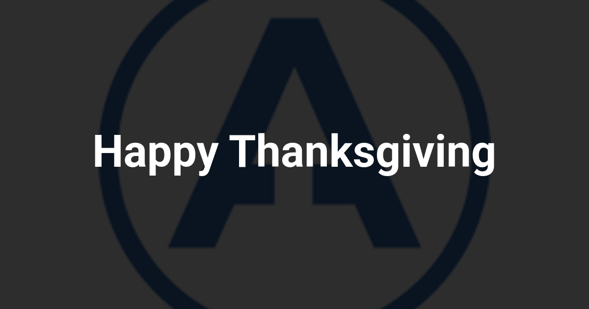 Happy Thanksgiving