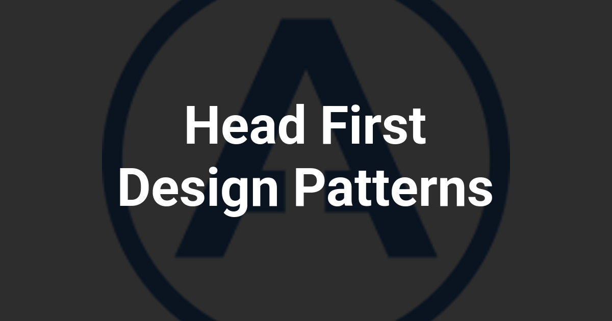 Head First Design Patterns