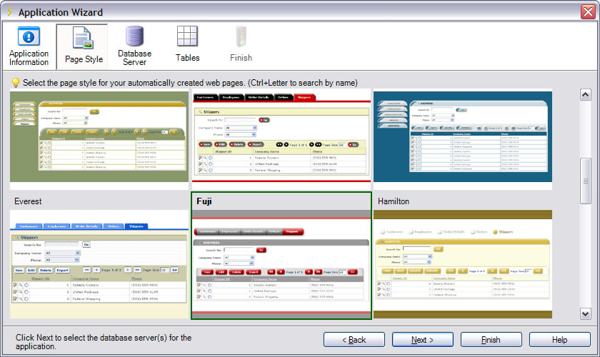 Iron Speed Application Wizard