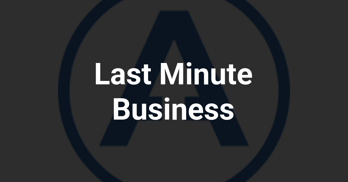 Last Minute Business