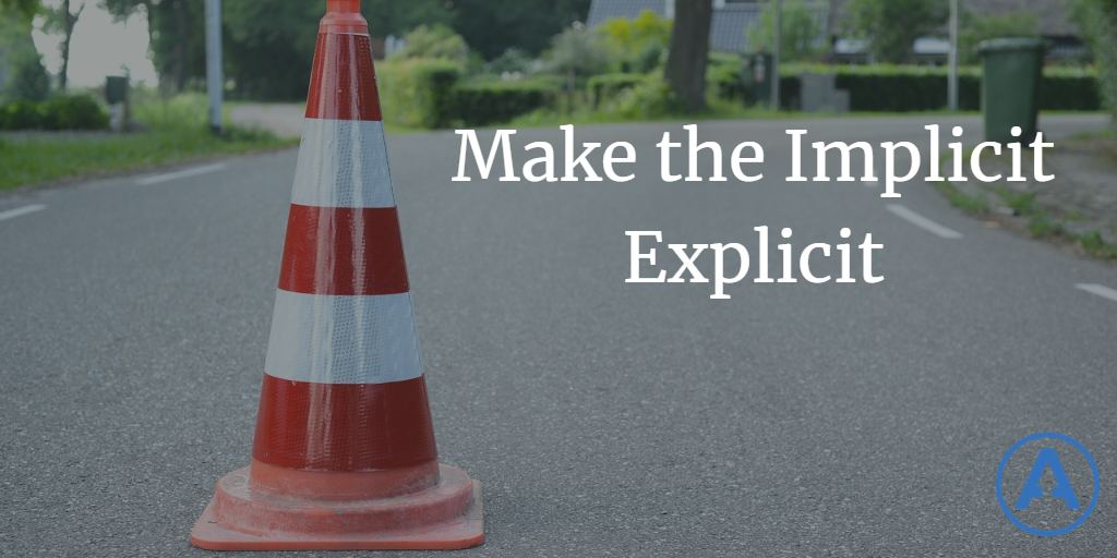 Make the Implicit Explicit