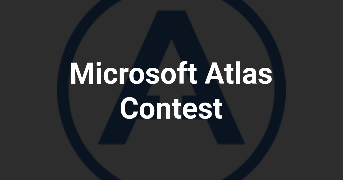 Microsoft Atlas Contest