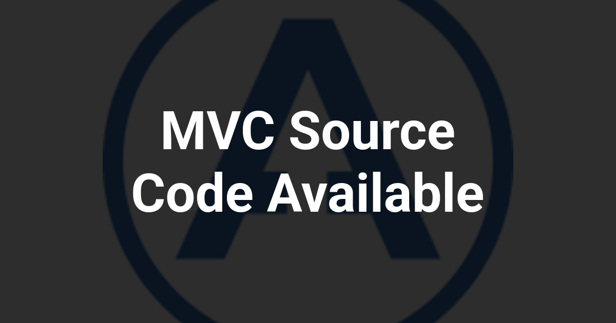 MVC Source Code Available