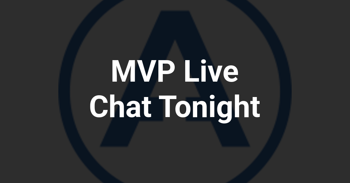 MVP Live Chat Tonight