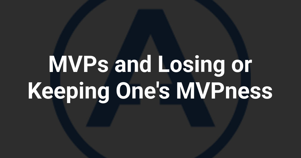 MVPs and Losing or Keeping One's MVPness