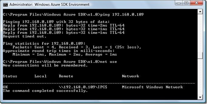 net use command