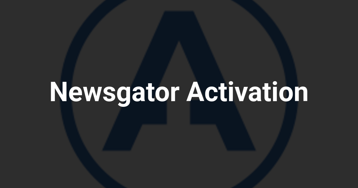 Newsgator Activation