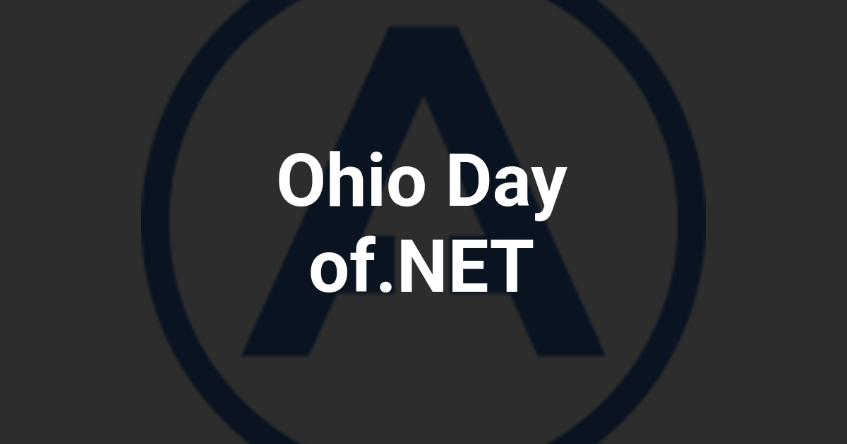 Ohio Day of.NET
