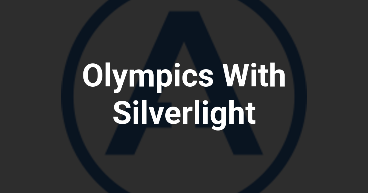 Olympics With Silverlight