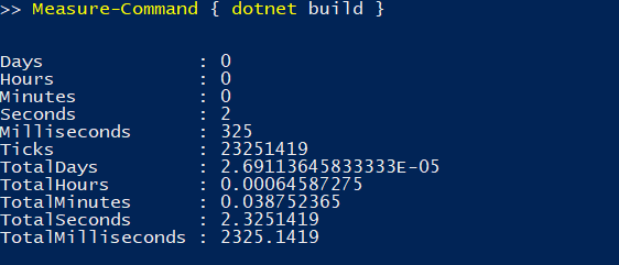PowerShell Measure-Command