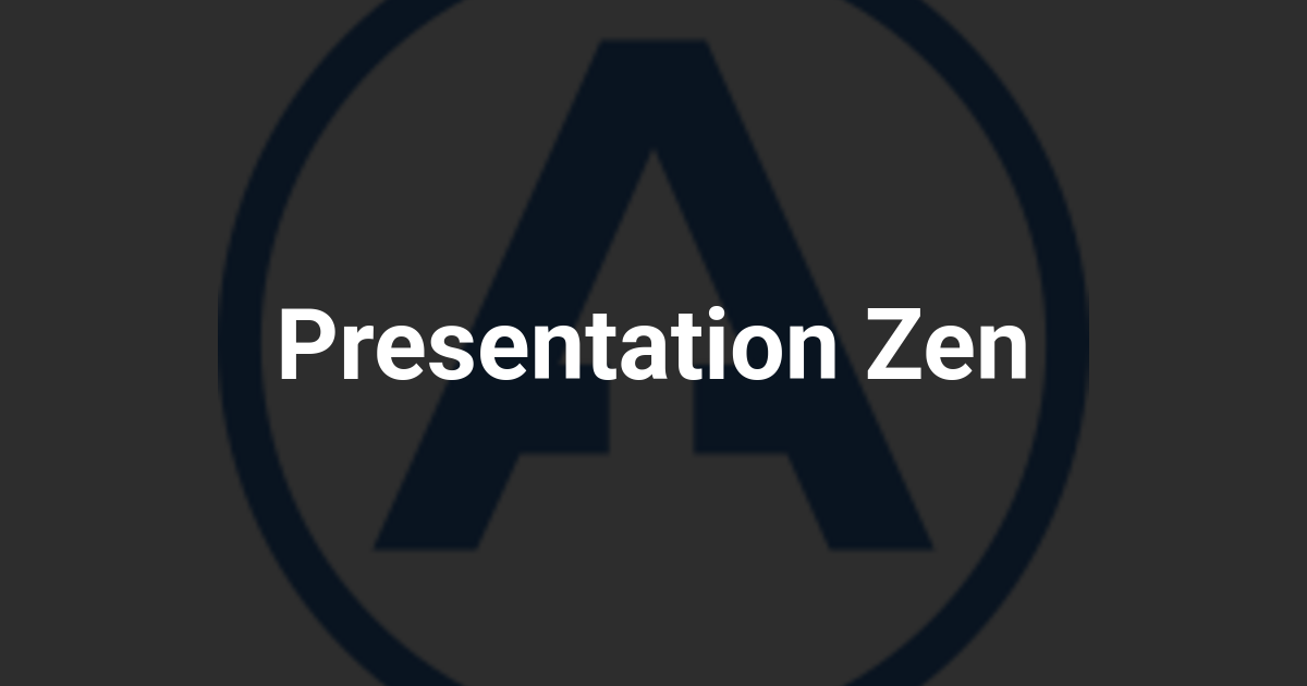 Presentation Zen