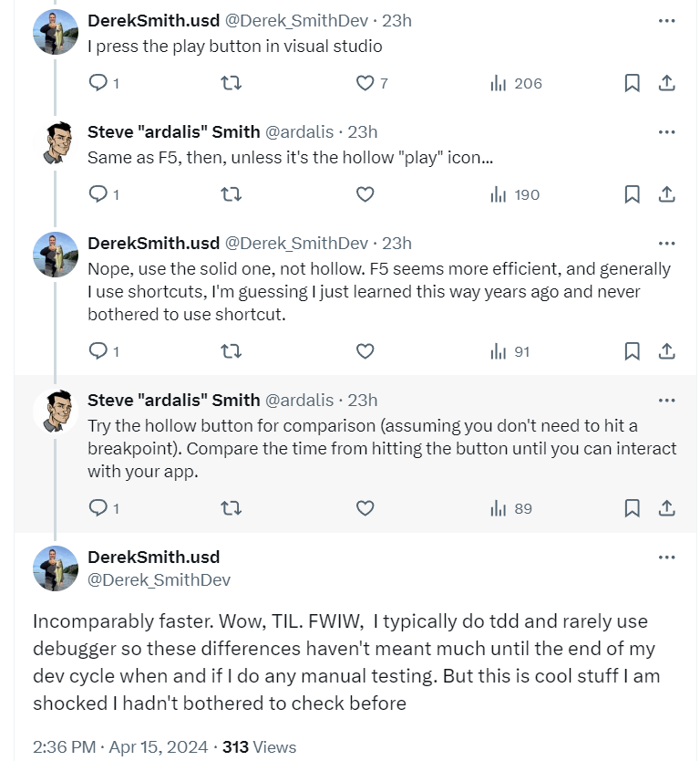 ctrl+F5 incomparably faster than F5