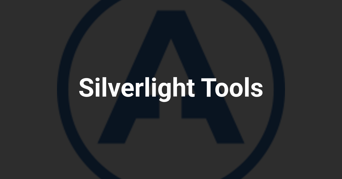 Silverlight Tools