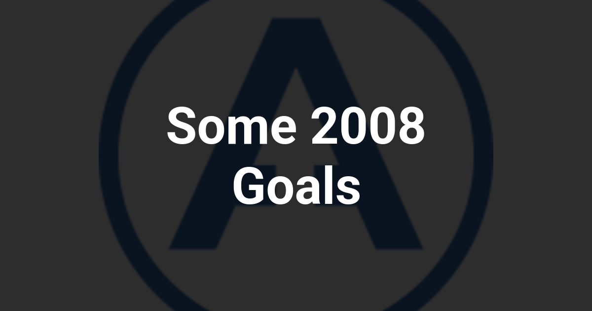 Some 2008 Goals