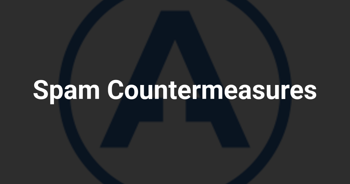 Spam Countermeasures