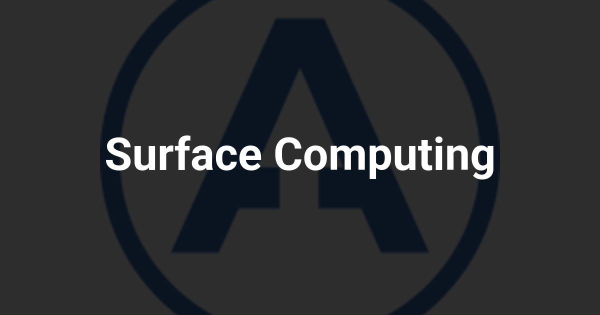 Surface Computing