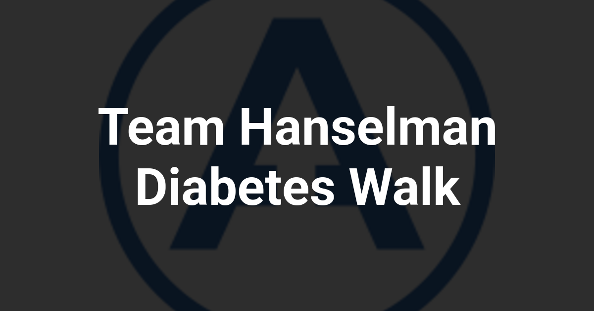Team Hanselman Diabetes Walk