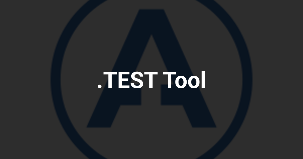 .TEST Tool