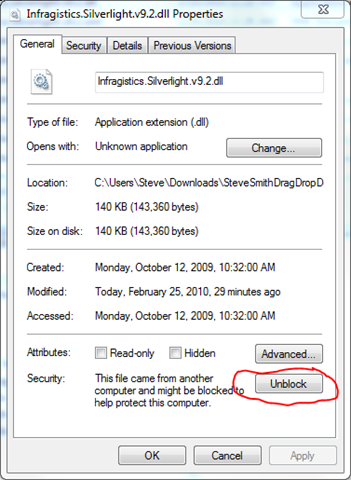unblock downloaded files