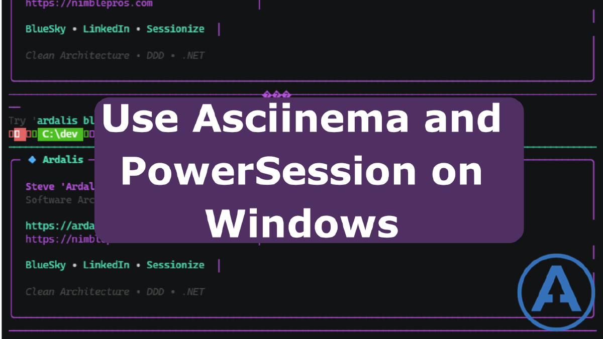 Use Asciinema and Powersession on Windows