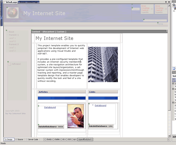 Master Page IDE