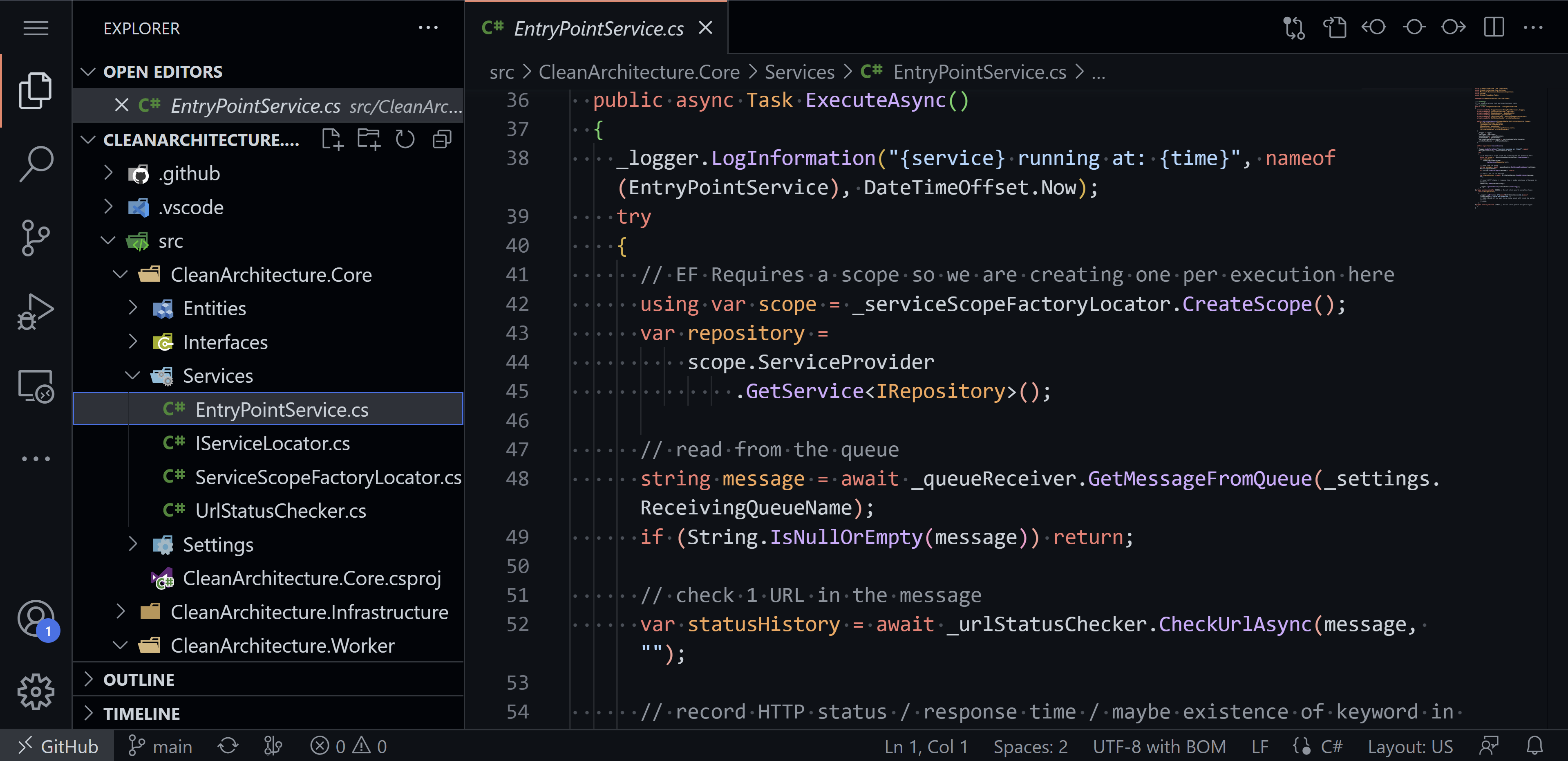 WorkerService’s EntryPointService