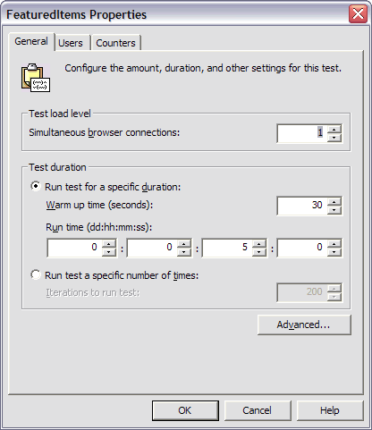 ACT Test Settings